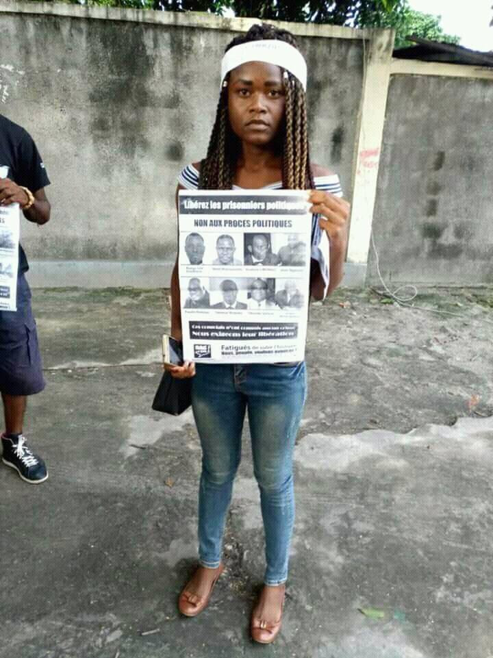 Luce GangouÉ 25 Ans Et 5 Autres Activistes Du Mouvement Citoyen Raslebolcongo Emprisonnés Pour 